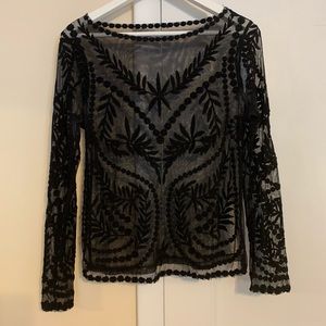 Black lace top